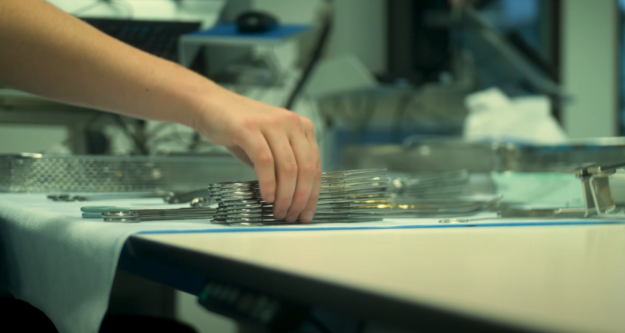 Inpakken medische instrumenten